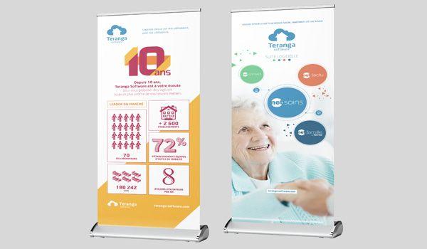 Impression grand format poster roll up web